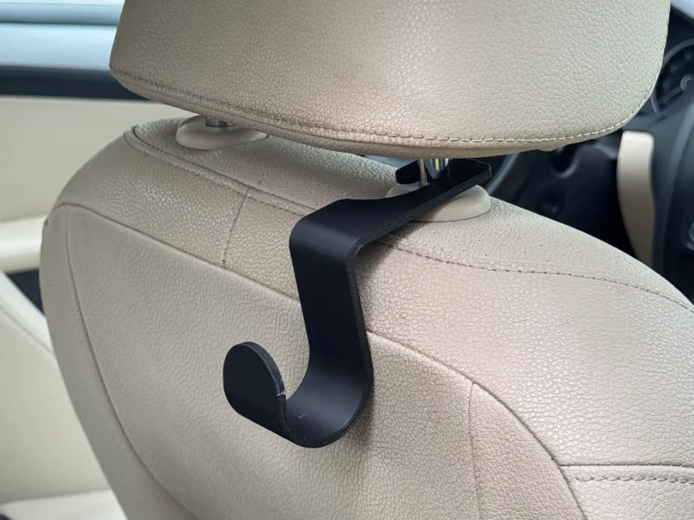 Car Headrest Hook — Bag & Helmet Holder