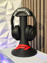 F1 Helmet Headphone Stand — Racing Bust
