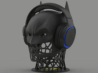 Vigilante Headphone Stand — Caped Crusader Bust