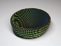 Hex-Pattern Bowl — Multicolour Gradient Catchall