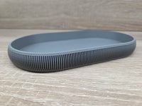 Japandi Ribbed Tray — 6-inch Decorative Saucer