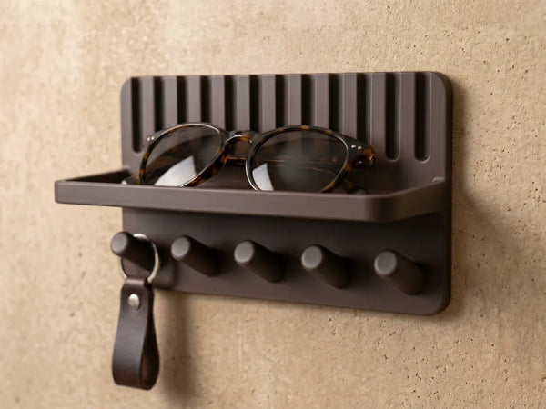 Modern Wall Organiser — Keys + Mail + Mask Hook