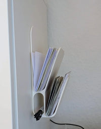 Modern Wall Letter Holder with Pen Slot