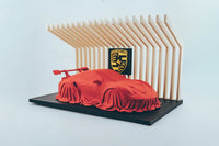 911 GT3 RS Display Stand — Covered Show Car