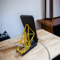 Racing-Seat Phone Holder — Bucket-Seat Cradle