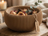 Nest Bowl — Japandi Ribbed Deco Tray (6-inch)