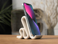 Wavy Phone Stand — Minimal Travel Cradle