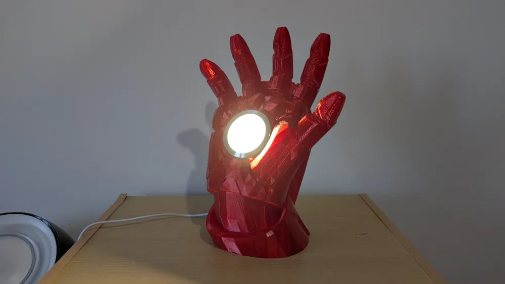 Hero Gauntlet Lamp — LED Tabletop