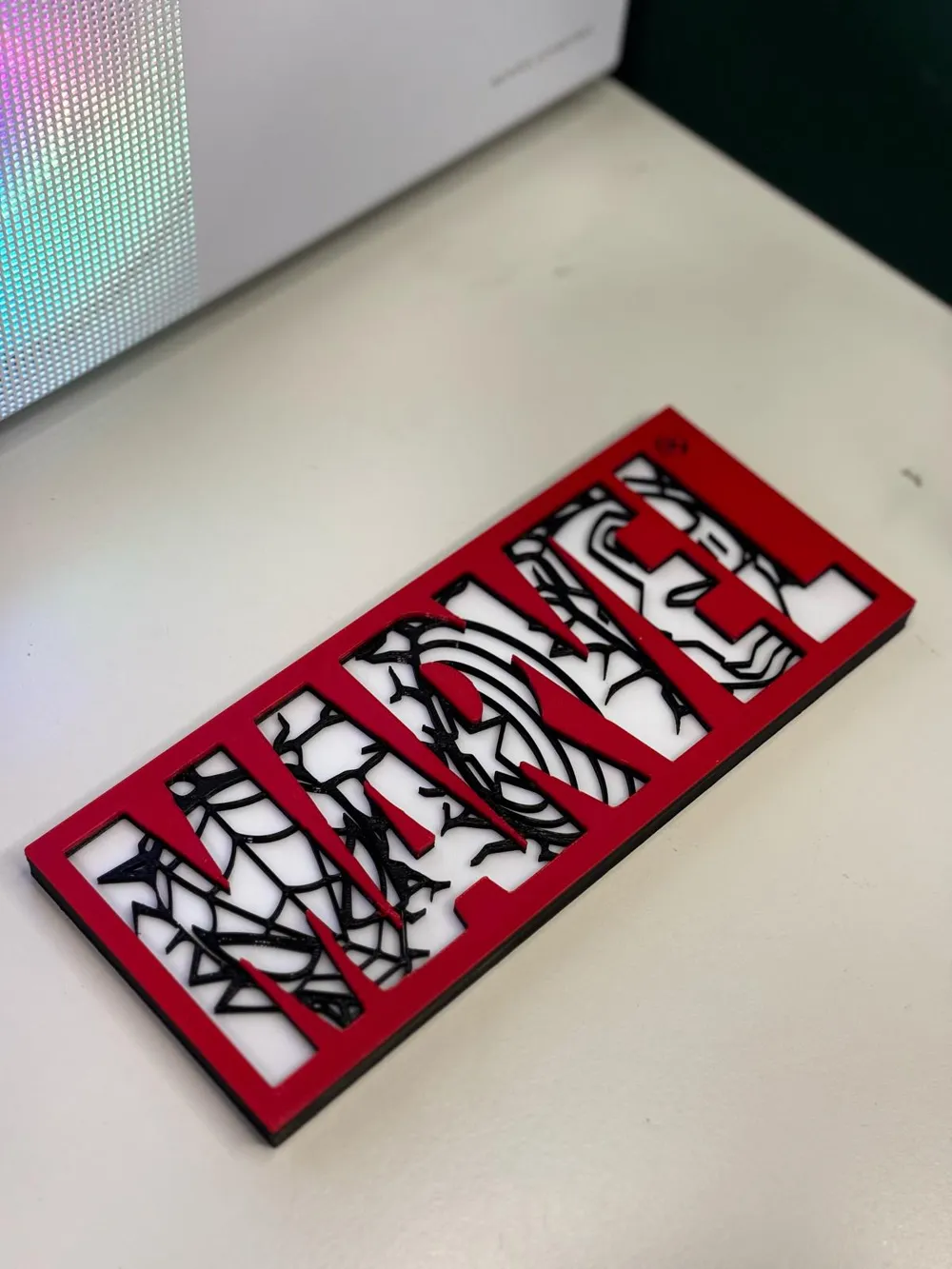 Hero Wall Sign — Fan-Art Logo Block