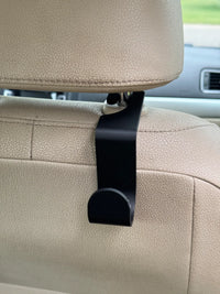 Car Headrest Hook — Bag & Helmet Holder
