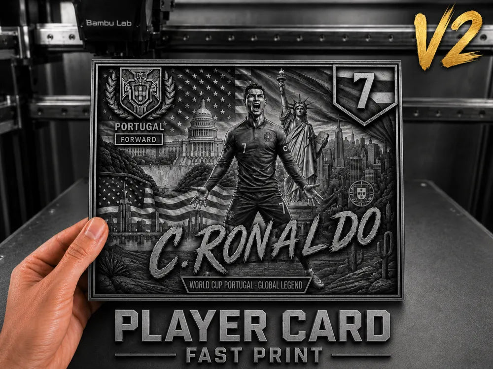 Cristiano Ronaldo Trading Card — V2 Collector Print