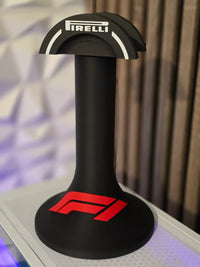 F1 Helmet Headphone Stand — Racing Bust