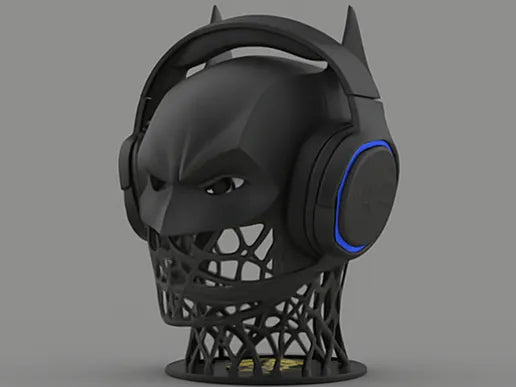 Vigilante Headphone Stand — Caped Crusader Bust