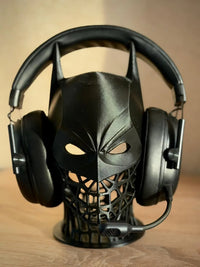 Vigilante Headphone Stand — Caped Crusader Bust