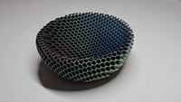 Hex-Pattern Bowl — Multicolour Gradient Catchall