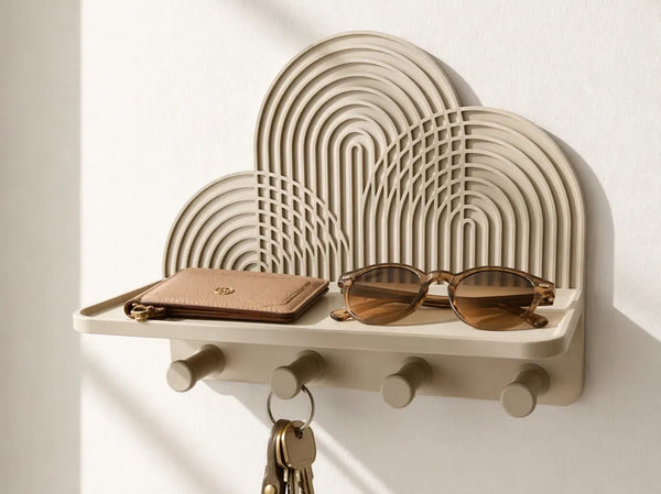 Modern Wall Key Hook — Minimalist Q-Curve