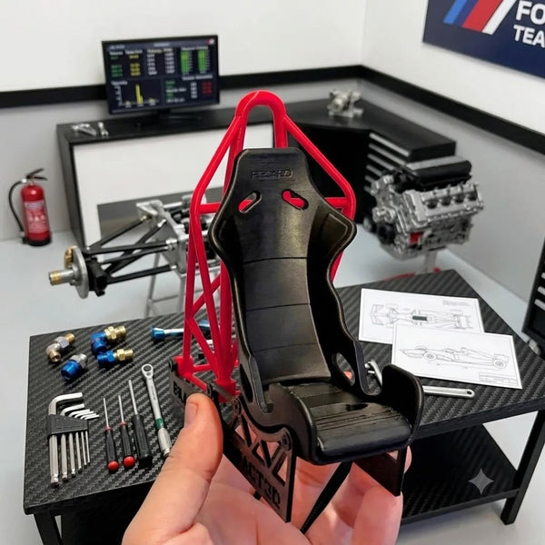 Racing-Seat Phone Holder — Bucket-Seat Cradle
