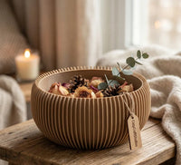 Nest Bowl — Japandi Ribbed Deco Tray (6-inch)