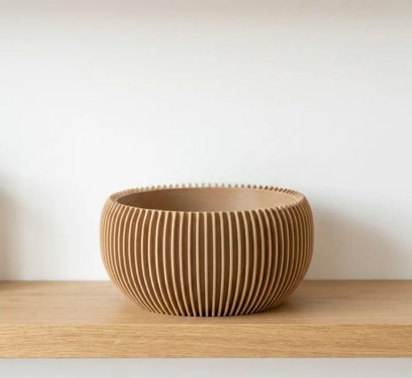 Nest Bowl — Japandi Ribbed Deco Tray (6-inch)