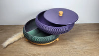 Wave Stackable Bowl Tray — Curvy Inlay Set (5-inch)