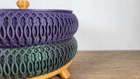 Wave Stackable Bowl Tray — Curvy Inlay Set (5-inch)