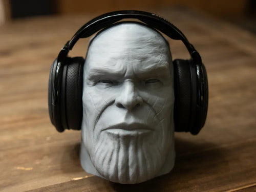 Cosmic Villain Headphone Stand — detail