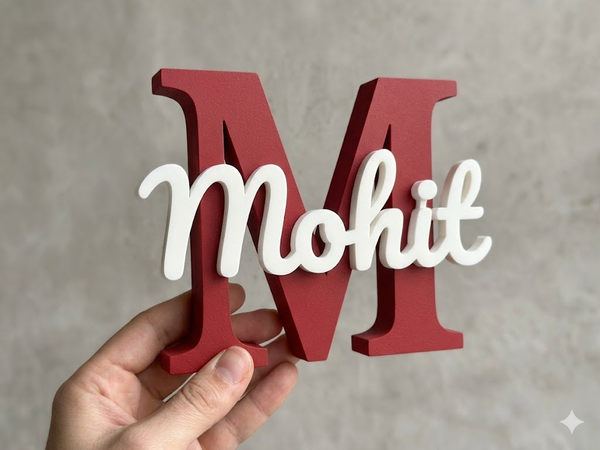 Initial + Name — Personalised Name Block