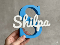 Initial + Name — Personalised Name Block