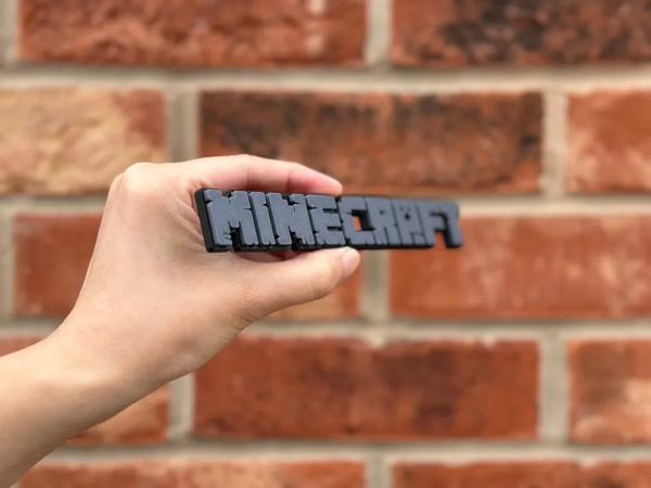 Pixel Game Logo Wall Sign