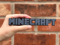Pixel Game Logo Wall Sign