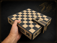 Wizarding Fantasy Chess Set — Hand-Printed